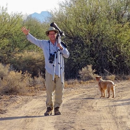 Michael Sheldon in the field